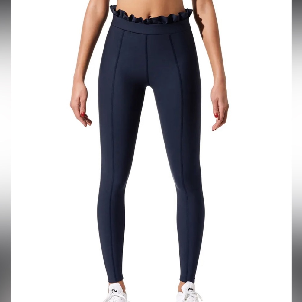 Full length carbon 38 ruffle leggings